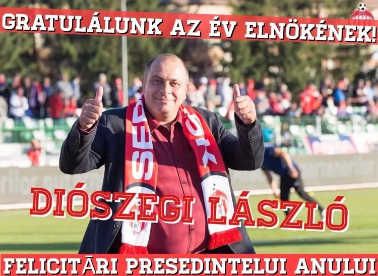 Patronul Sepsi OSK, cel mai bun conducător de club al anului!