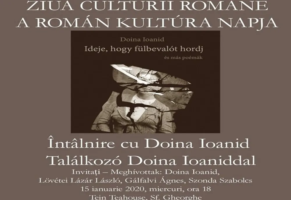Poeta Doina Ioanid, lansare de carte și întâlnire cu publicul de Ziua Culturii Române, la Sfântu Gheorghe