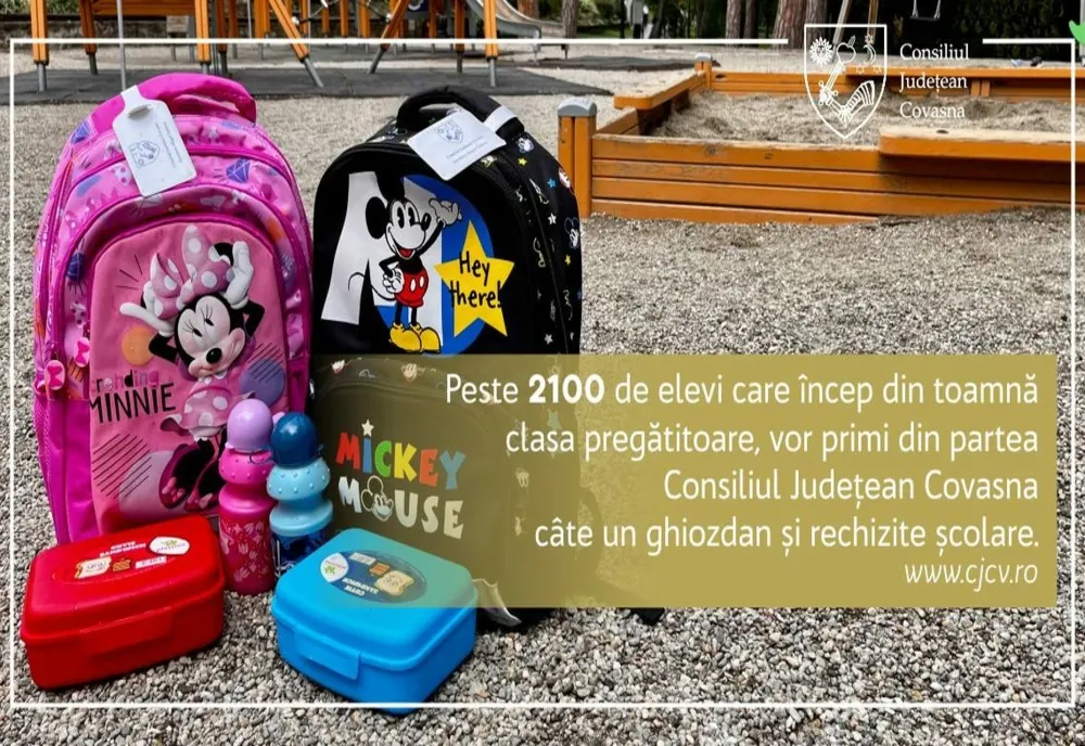 Peste 2.000 de elevi covăsneni primesc anul acesta „Primul ghiozdan”