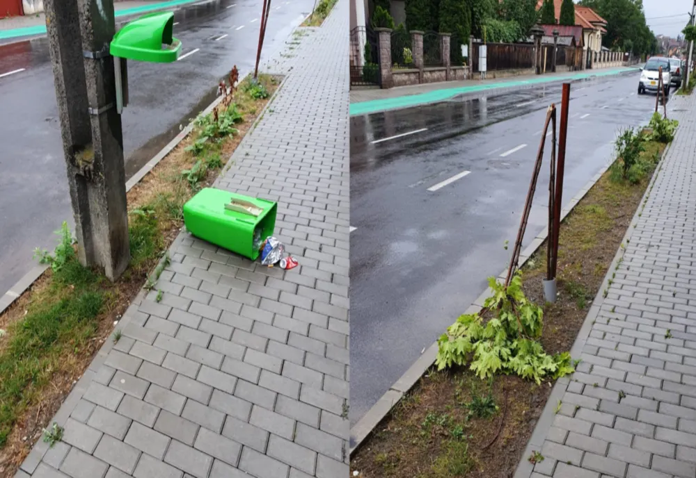Vandalism la Târgu Secuiesc. Primăria caută făptaşii