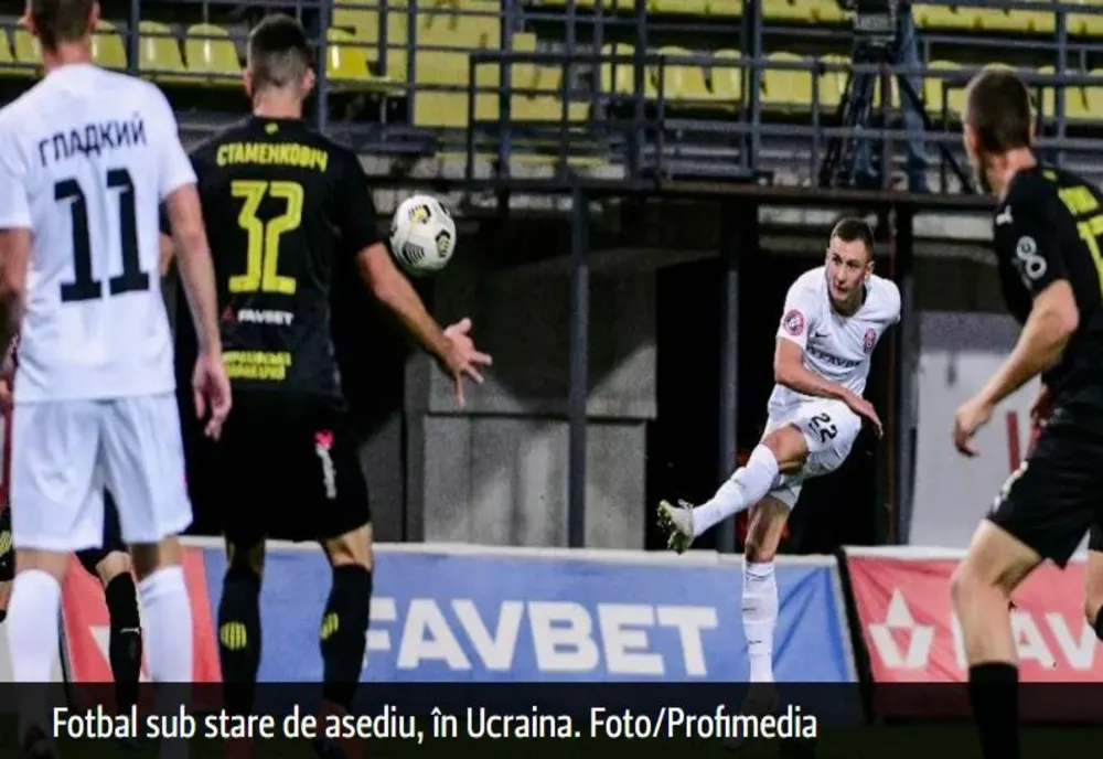Război Ucraina. Din cauza alarmelor aeriene, un meci de fotbal a durat aproape 4 ore și jumătate