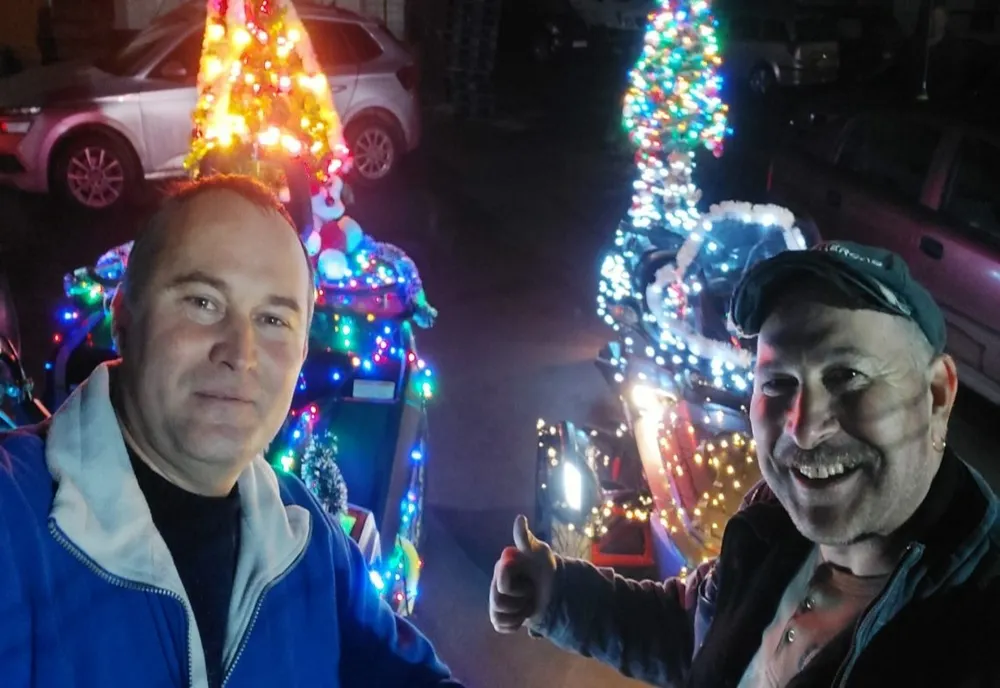 Paradă pe motociclete a ajutoarelor lui Moș Nicolae, astăzi, la Sfântu Gheorghe și Covasna