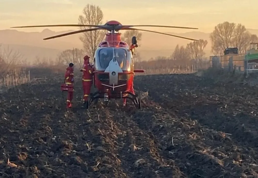 Prima misiune de salvare în județul Covasna a Punctului de Operare Aeromedicală Brașov 