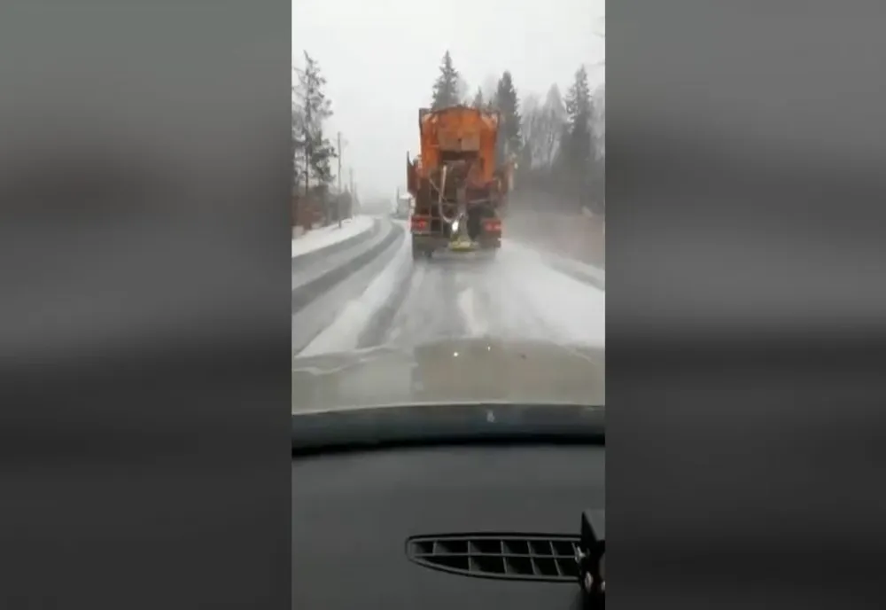VIDEO Ninsori abundente în centrul țării
