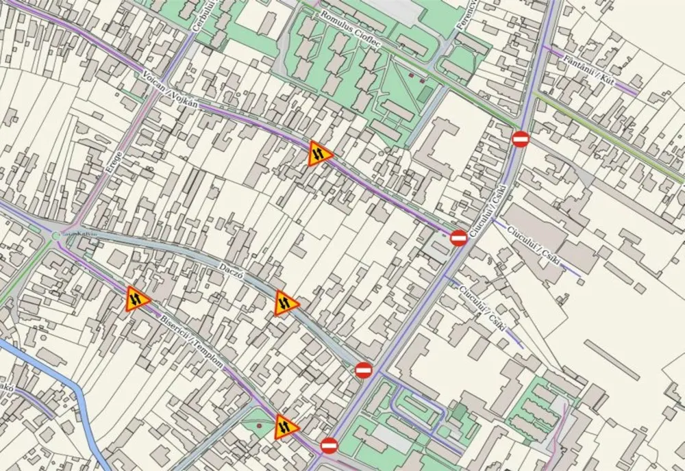Strada Ciucului se închide circulaţiei de mâine