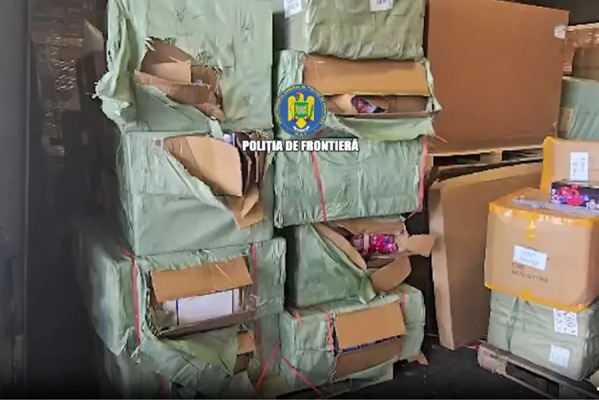 60.000 de jucării contrafăcute, găsite într-un container sosit din China, în Portul Constanța