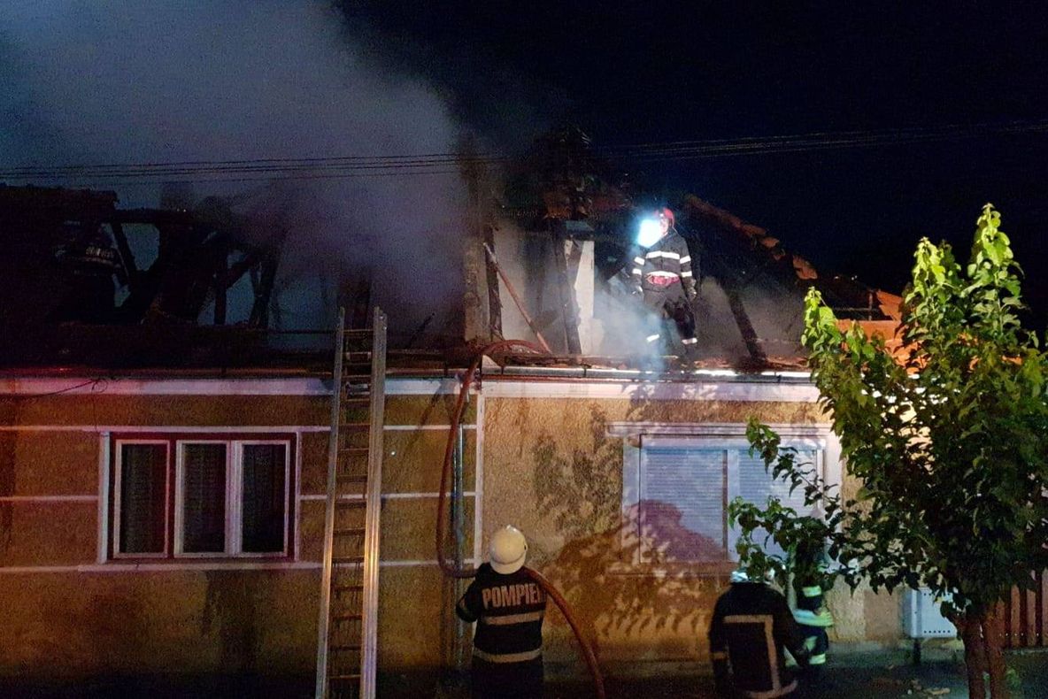 Incendiu pe strada Armata Română din Sfântu Gheorghe