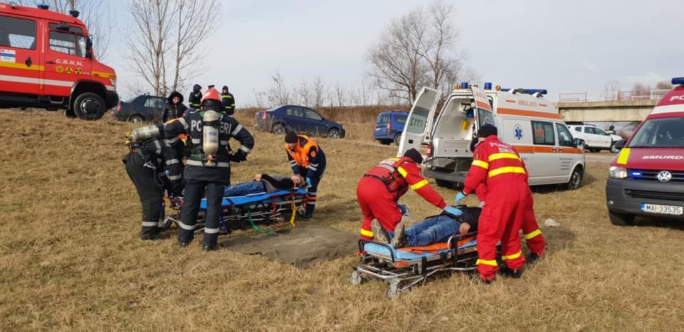 Exerciţiu al ISU Covasna în colaborare cu ISU Braşov