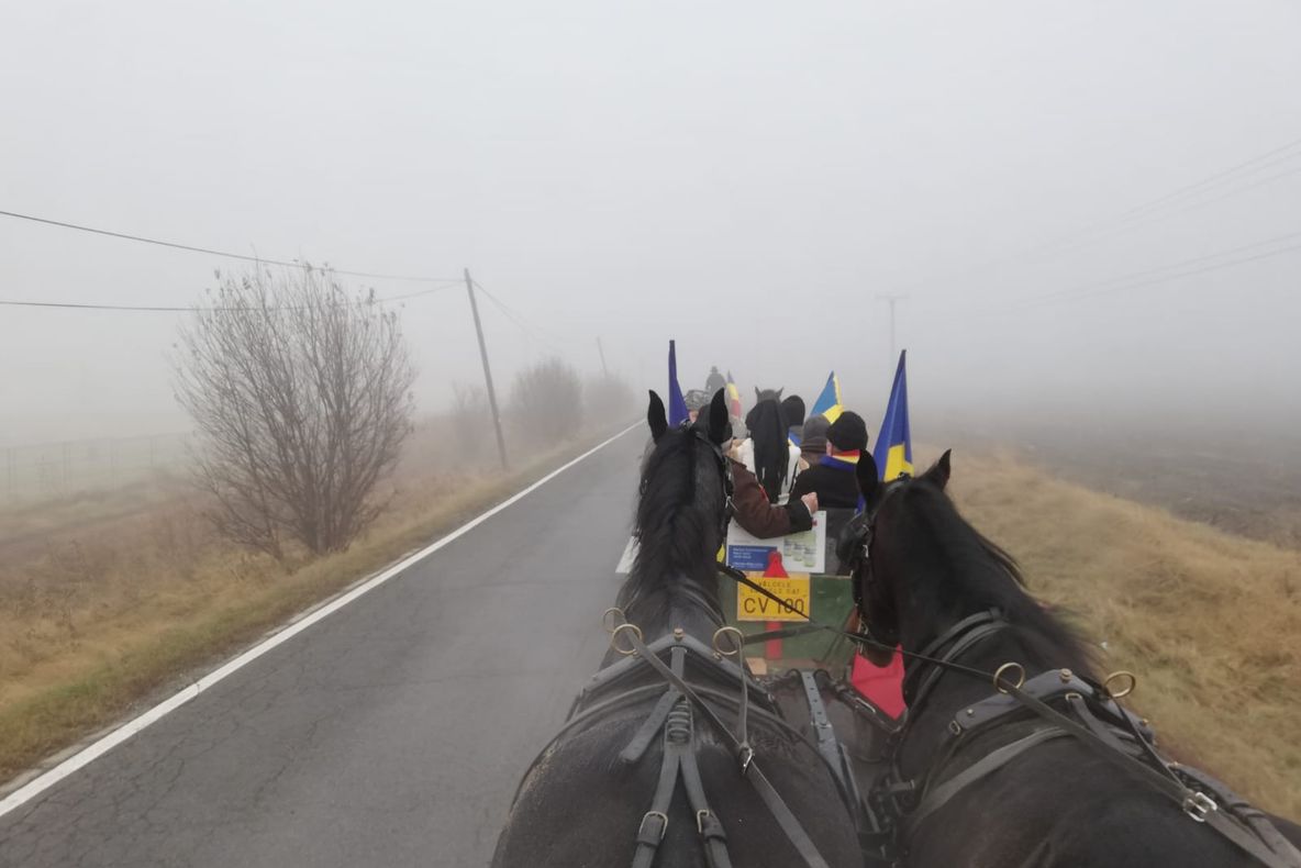 Polițiștii covăsneni s-au alăturat Marșului Marii Uniri