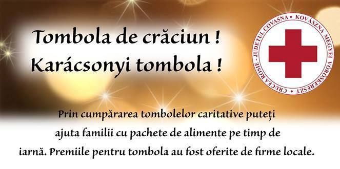 Crucea Roșie a dat startul Tombolei de Crăciun. 500 de pachete cu alimente vor ajunge la nevoieşi