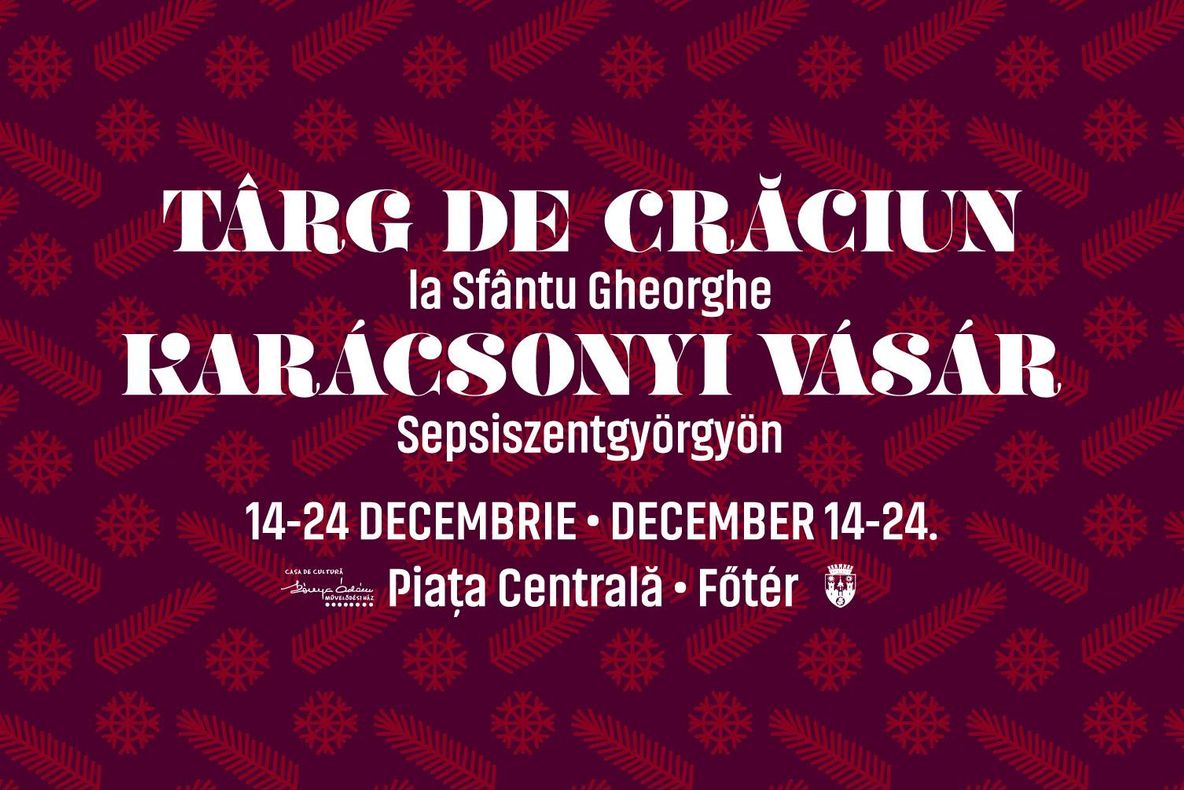 Târgul de Crăciun se deschide la Sfântu Gheorghe pe 14 decembrie