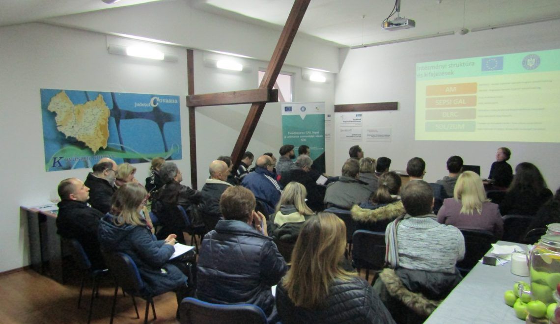 Au fost lansate proiectul și prima sesiune de îndrumare GAL SEPSI