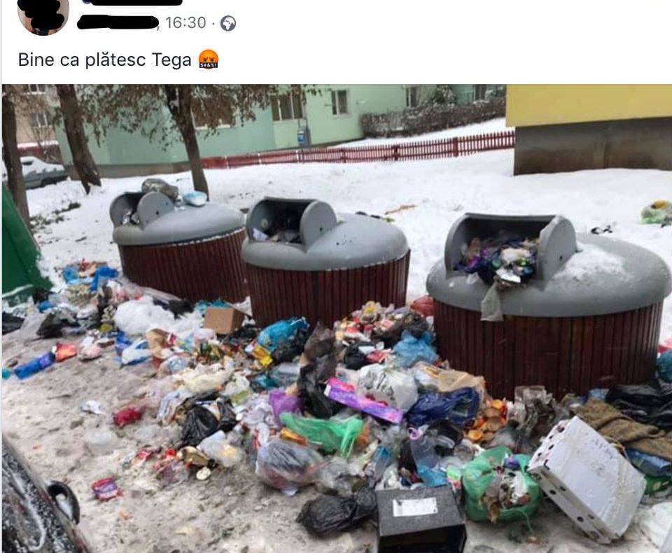 La Sfântu Gheorghe containerele cu deșeuri nu pot fi golite din cauza șoferilor care parchează cum și unde vor