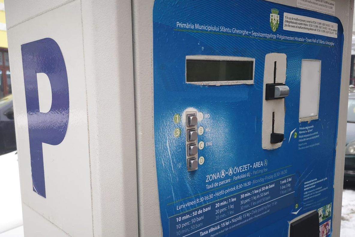 Încă o stradă cu parcare cu plată în Sfântu Gheorghe