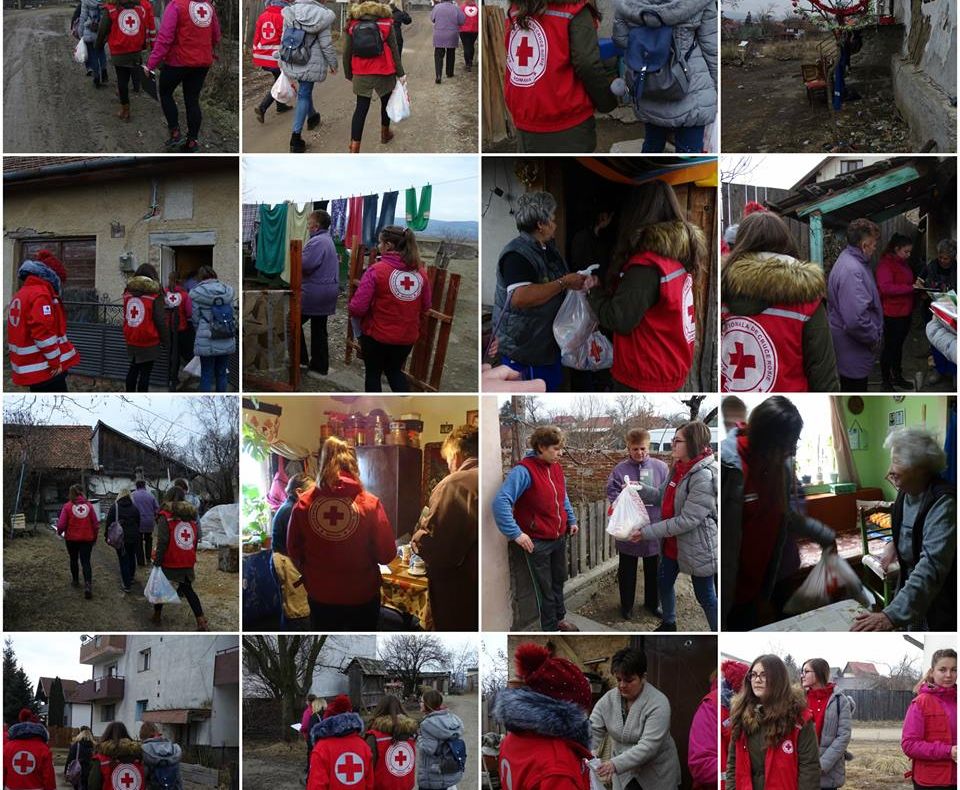 Peste 40 de familii nevoiașe din Chilieni ajutate de Crucea Roşie Covasna