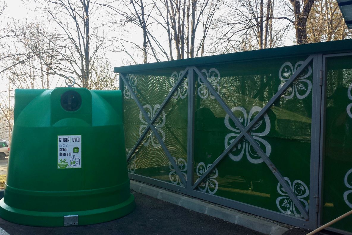 Noi containere pentru sticle la Sfântu Gheorghe