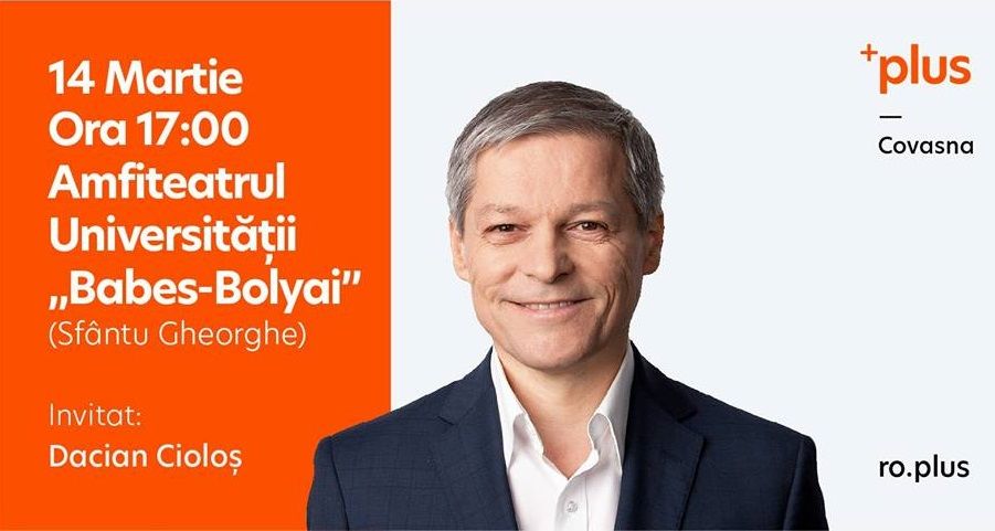 Întâlnire cu Dacian Cioloș, joi, la Sfântu Gheorghe