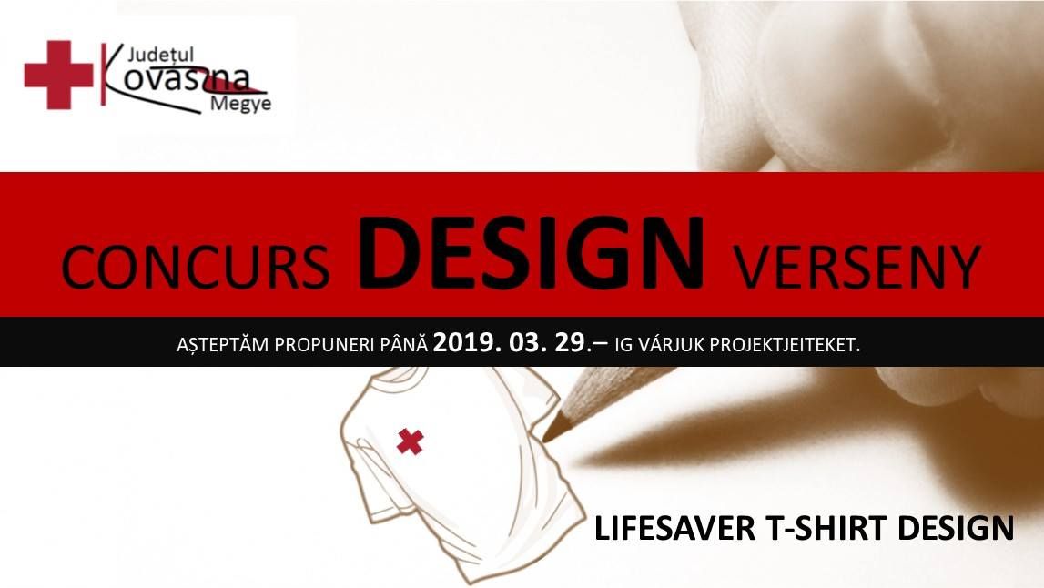 Crucea Roșie Covasna a dat startul înscrierilor pentru concursul „Lifesaver T-shirt”