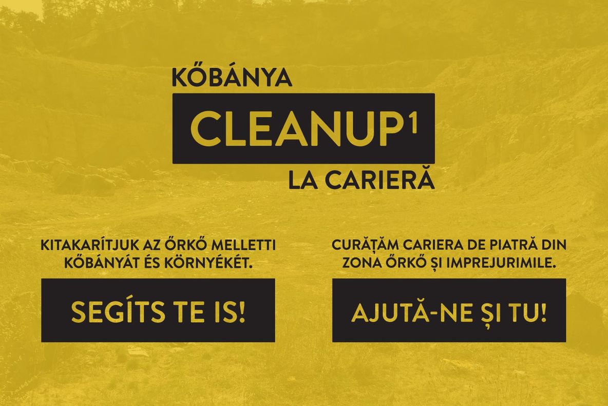 Cleanup 1 Cariera Őrkő – acțiune de colectare a deșeurilor din Sfântu Gheorghe