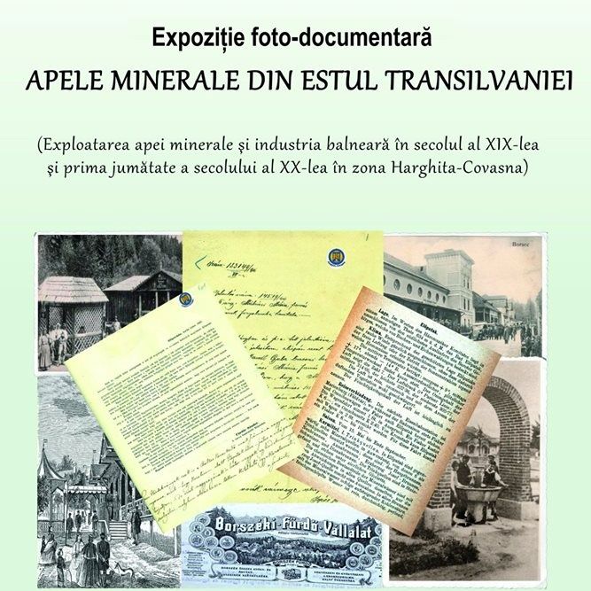 Expoziție foto-documentară „Apele minerale din estul Transilvaniei”, în orașul Covasna