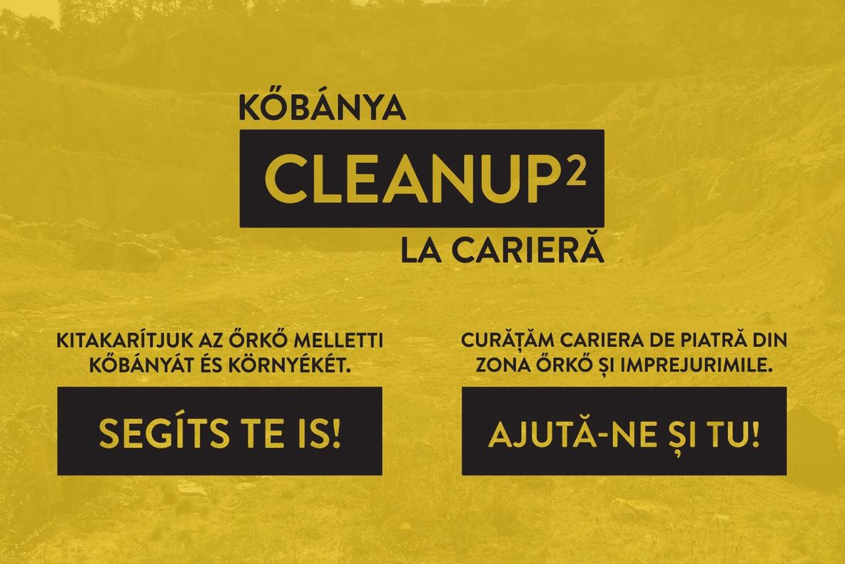 Cleanup 2 Cariera Őrkő – acțiune de colectare a deșeurilor din Sfântu Gheorghe