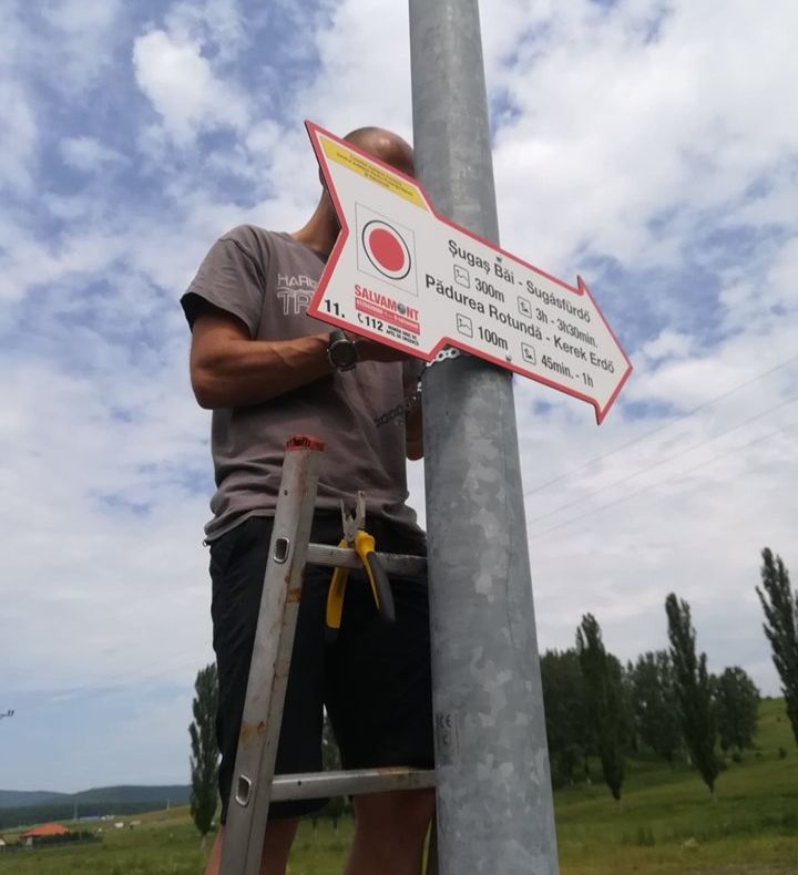 Salvamont Covasna a finalizat reabilitarea traseului turistic spre Șugaș Băi