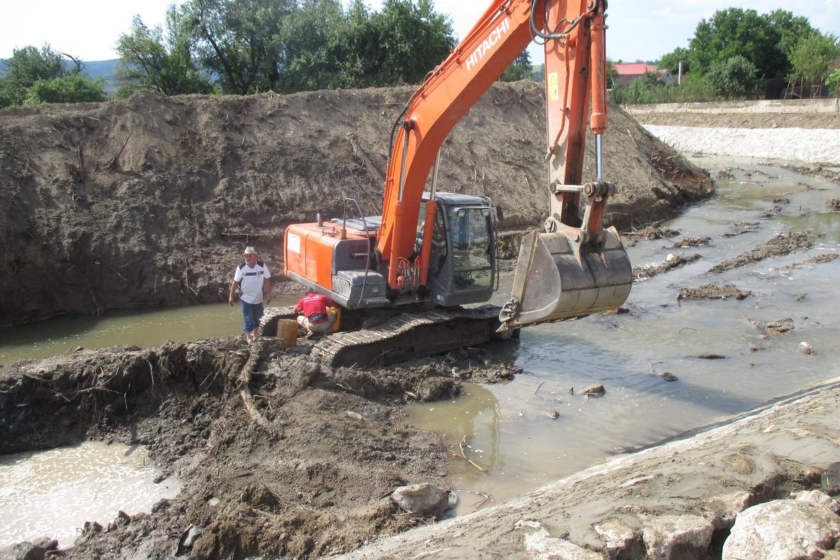 Lucrări de prevenire a inundațiilor în județul Covasna