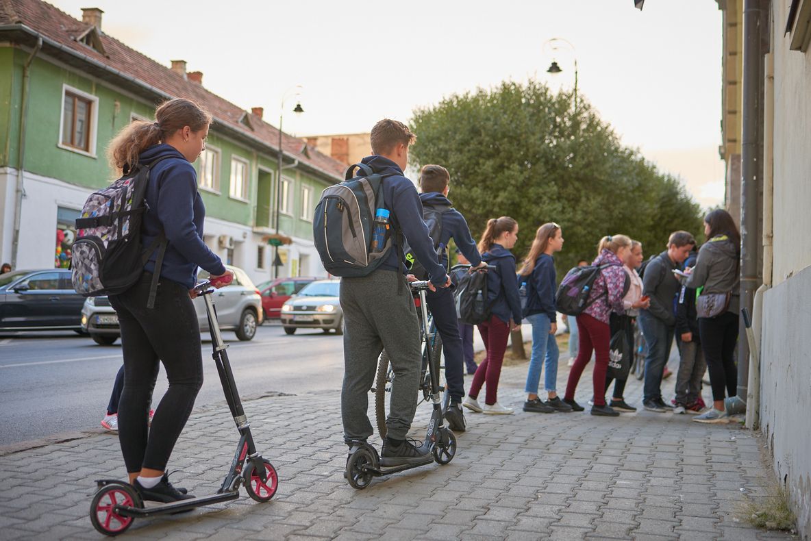 Mii de elevi au venit fără mașină la școală în Săptămâna Europeană a Mobilității