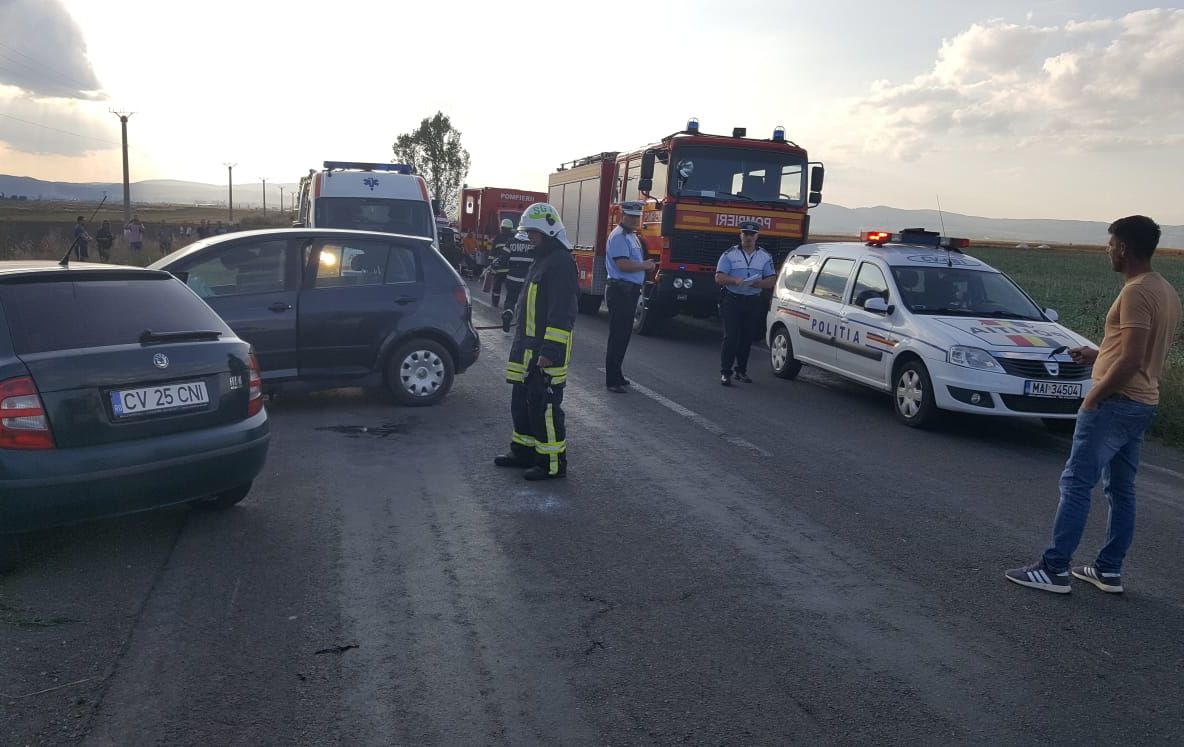 Accident cu 7 victime pe DN13E, în județul Covasna