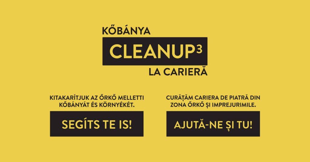 Cleanup 3 Cariera Őrkő – acțiune de colectare a deșeurilor din Sfântu Gheorghe