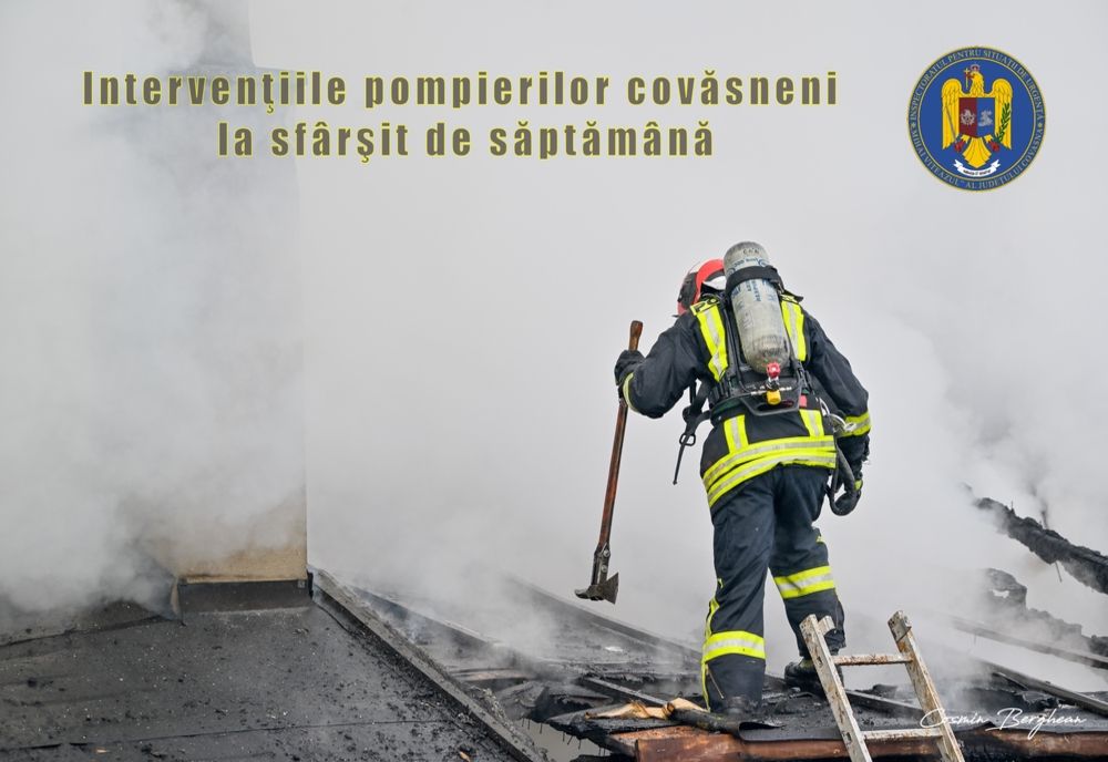 3 incendii și 30 de cazuri medicale gestionate de ISU și SMURD Covasna în ultimele zile