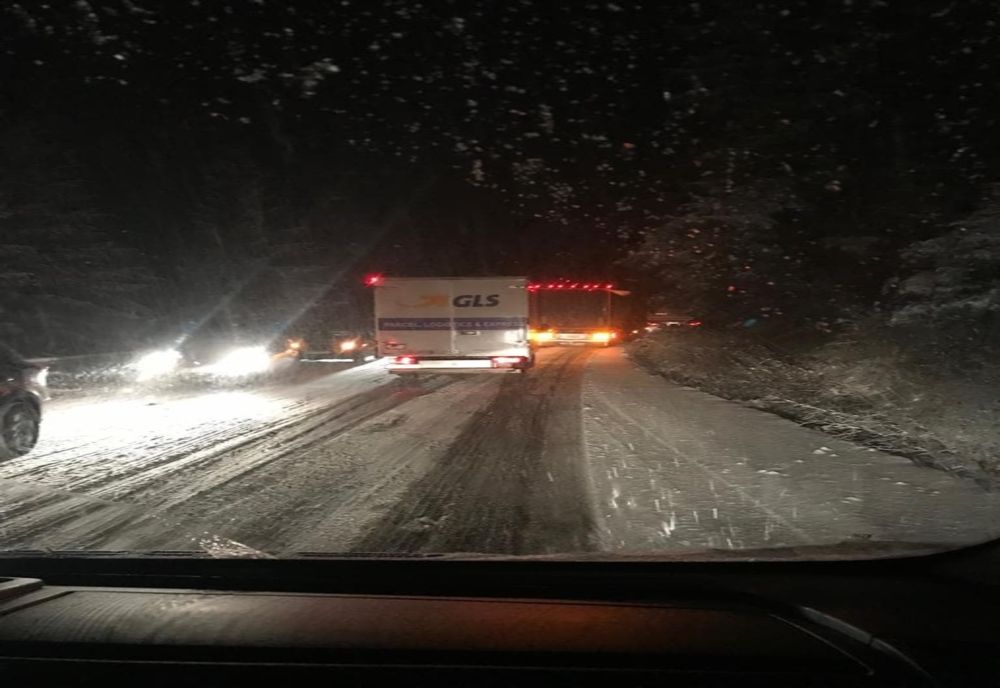 Primii fulgi de zăpadă din această iarnă la Sfântu Gheorghe