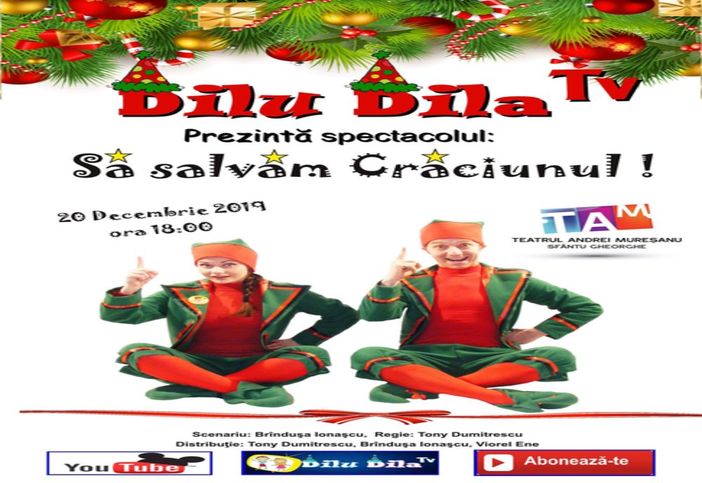 „Să salvăm Crăciunul”, spectacol interactiv inedit, prezentat de TAM Sfântu Gheroghe