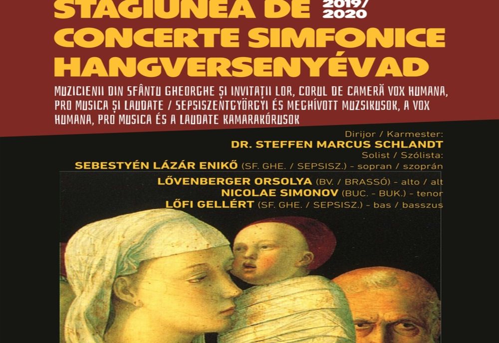 Concert de Crăciun cu muzică simfonică, la Sfântu Gheorghe 