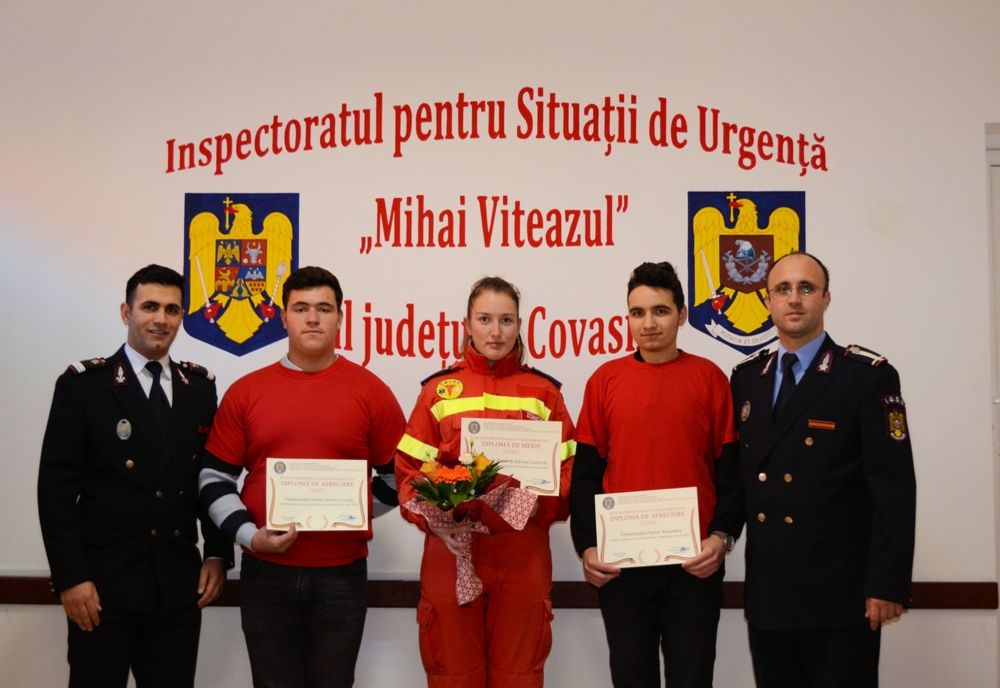 Cel mai devotat voluntar al ISU Covasna, premiat de Ziua Internațională a Voluntariatului