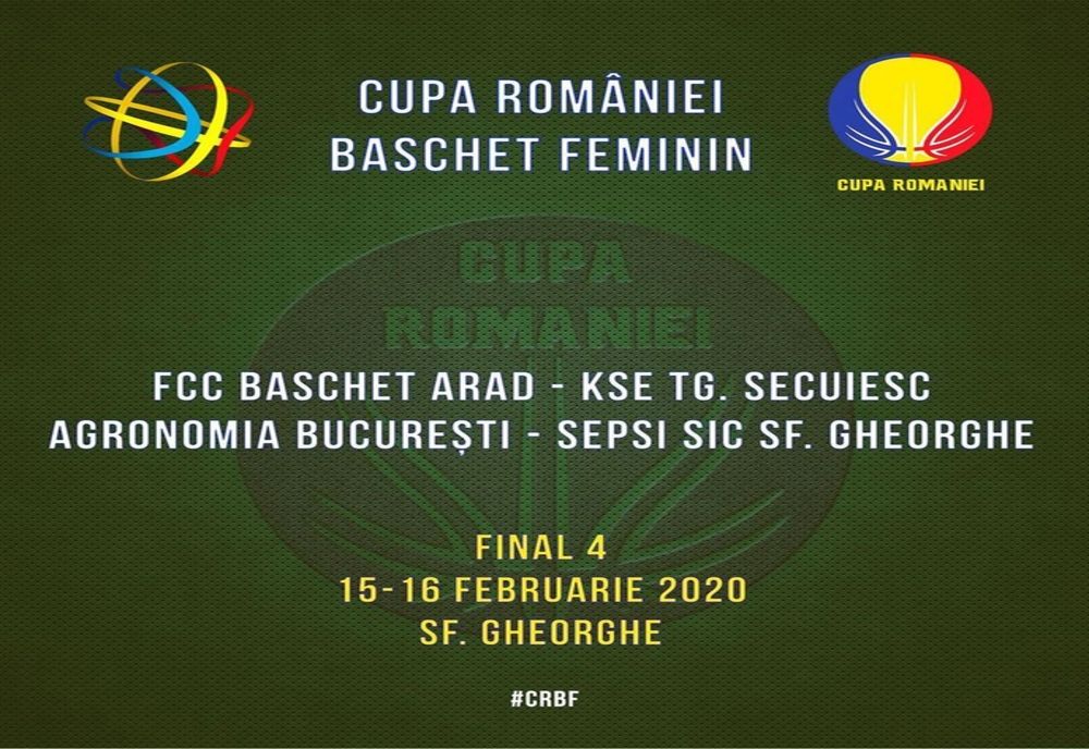 Final 4 Cupa României are loc, pentru a 4-a oară, la Sfântu Gheorghe