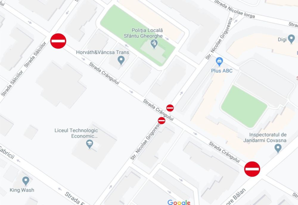 Se închide şi tronsonul dintre Grigore Bălan şi Sălciilor în Sfântu Gheorghe