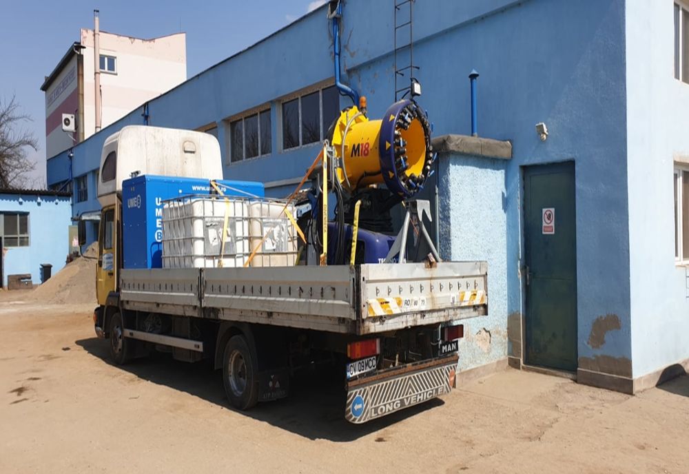 TEGA va dezinfecta, miercuri seara, străzile din Sfântu Gheorghe