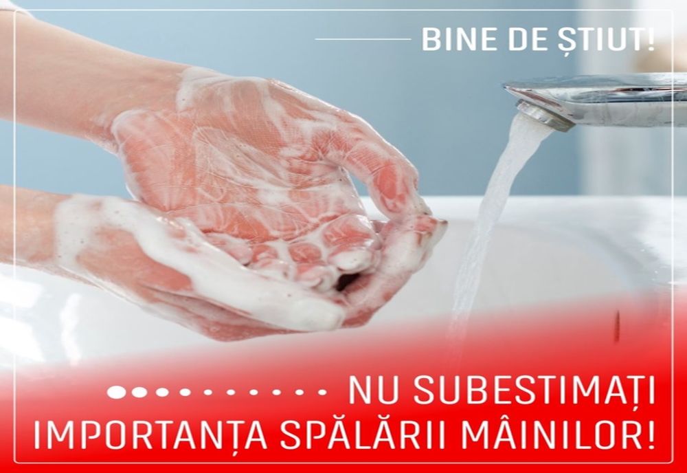 Spitalul Județean de Urgență: „Nu subestimați importanța spălării mâinilor!”
