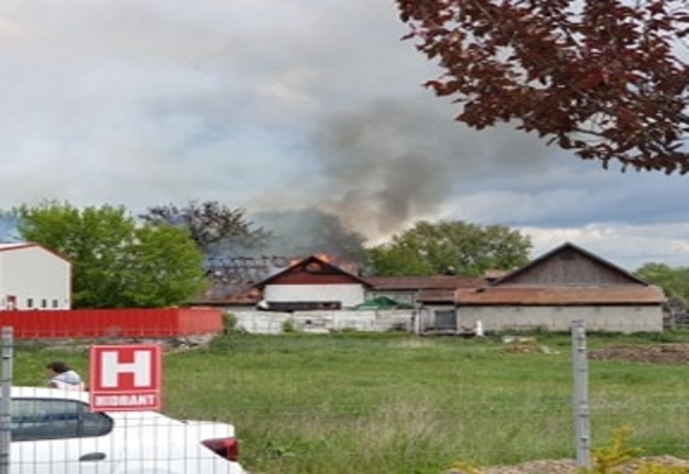 Incendiu puternic la o măcelărie din Sfântu Gheorghe