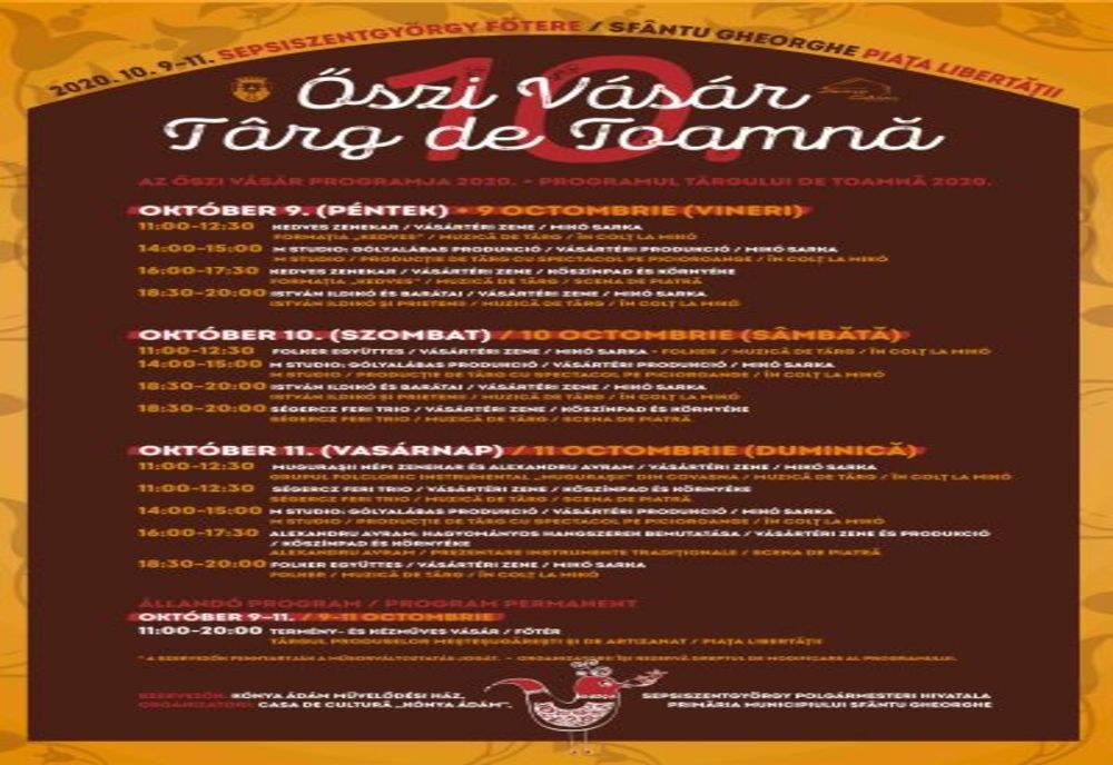 Al zecelea Târg de Toamnă la Sfântu Gheorghe