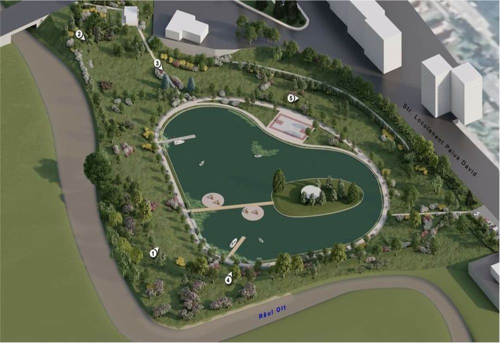 Va fi reabilitat lacul din zona Gării din Sfântu Gheorghe