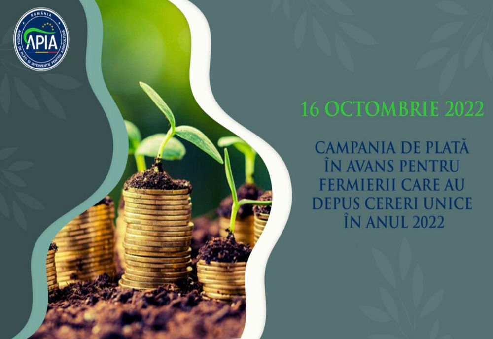 Acordarea plăților în avans – Campania 2022