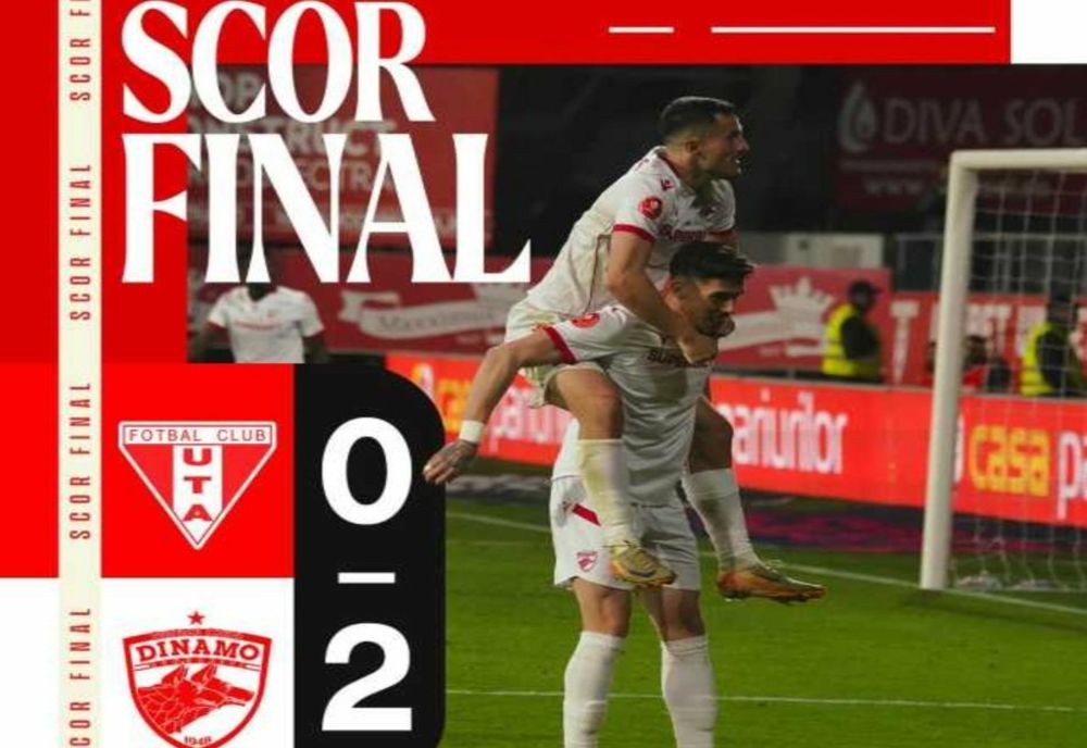 FOTBAL: DINAMO A ÎNCHEIAT SEZONUL REGULAT AL SUPERLIGII CU O VICTORIE LA ARAD, 2-0 CU UTA