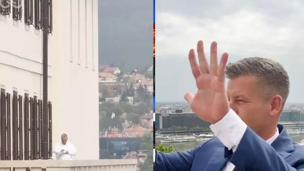 Moment inedit la Budapesta: Întâlnire surpriză între Péter Magyar și Viktor Orbán