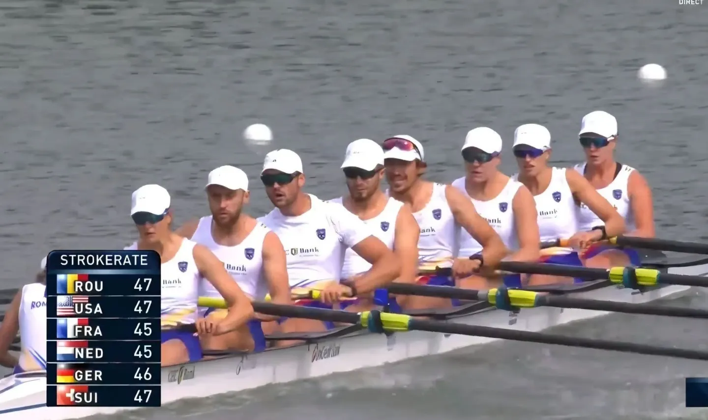 Aur mondial la Mondialele de Canotaj de la Amsterdam pentru România: Performanță la 8+1 mixt