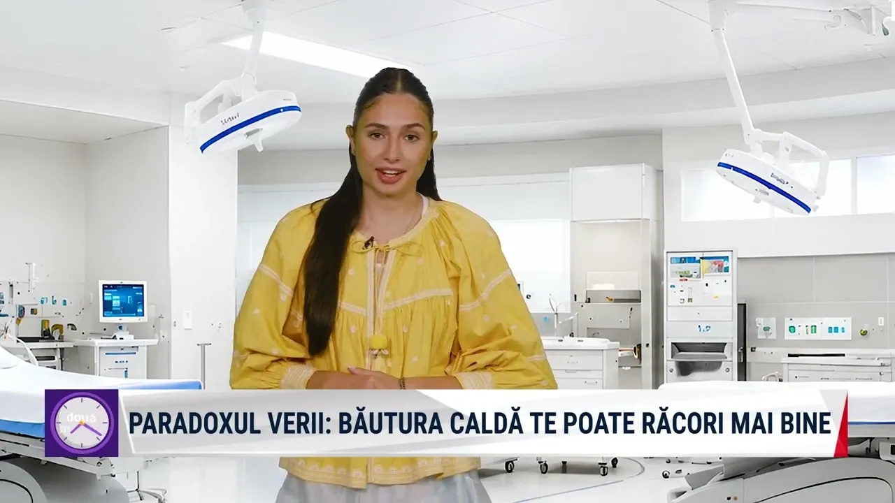 Realitatea Medicală cu Nicole Păcuraru: Ce ne răcorește mai bine vara – o băutură caldă sau una rece?