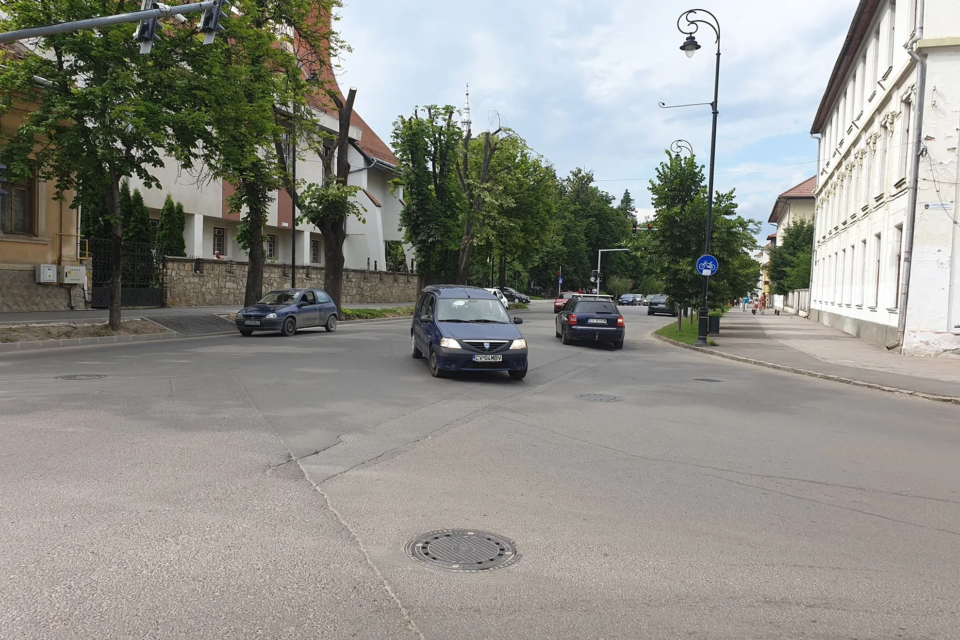 Strada Kos Karoly intersectie semafor Parc iunie 2019 - 09