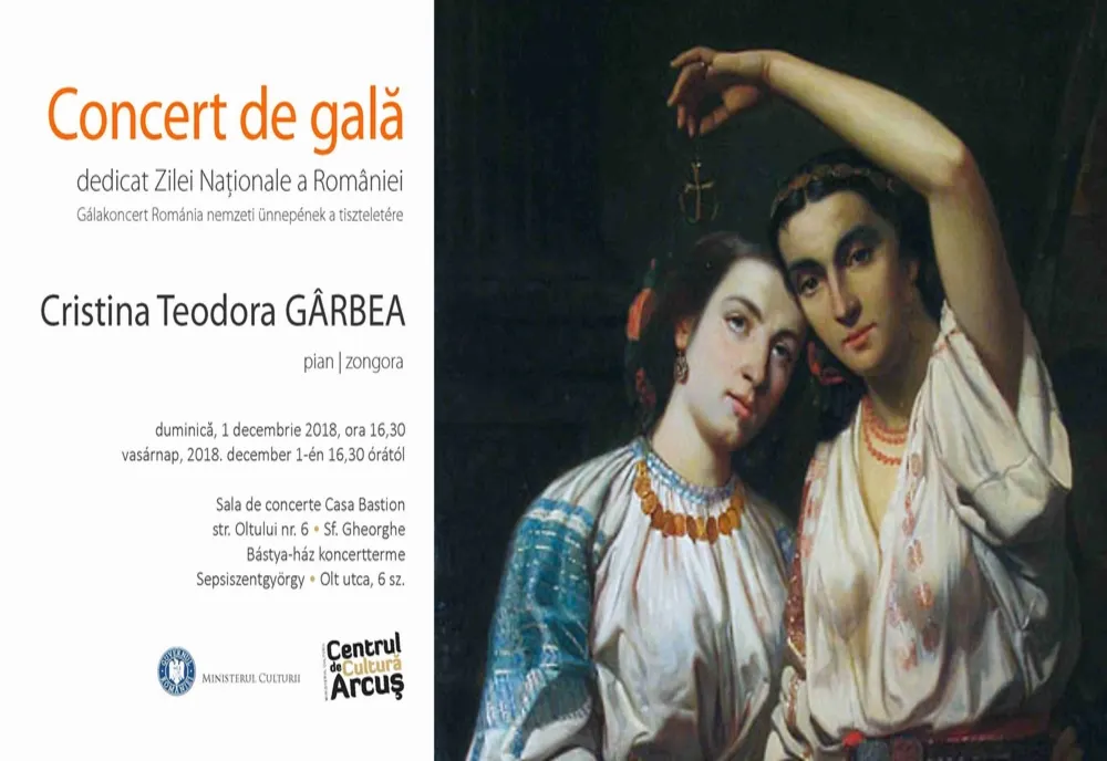 Cristina Teodora Gârbea, concert de gală la Sfântu Gheorghe de 1 Decembrie