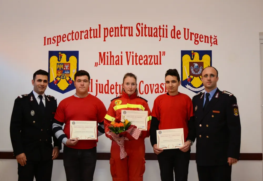 Cel mai devotat voluntar al ISU Covasna, premiat de Ziua Internațională a Voluntariatului